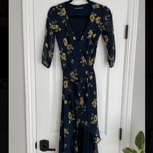 Abercrombie & Fitch high low wrap dress